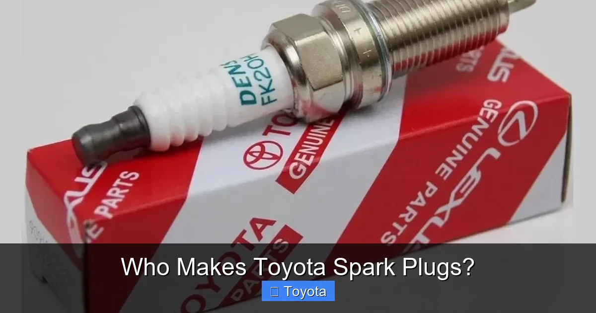 Who Makes Toyota Spark Plugs?