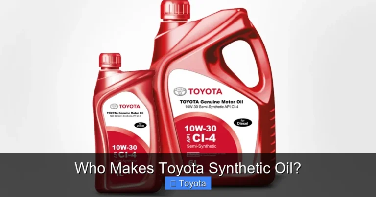 Who Makes Toyota Synthetic Oil?