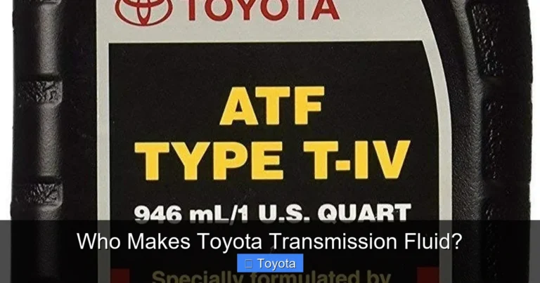 Who Makes Toyota Transmission Fluid?