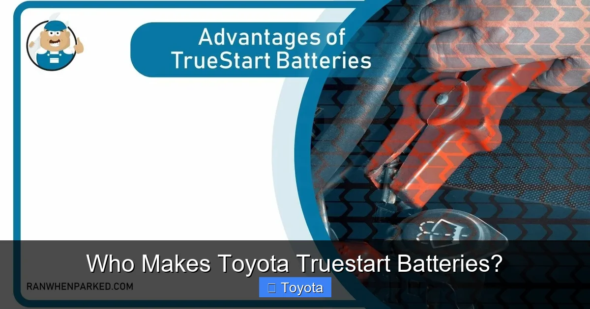 Who Makes Toyota Truestart Batteries?