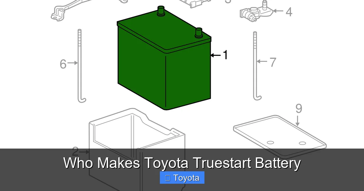 Who Makes Toyota Truestart Battery