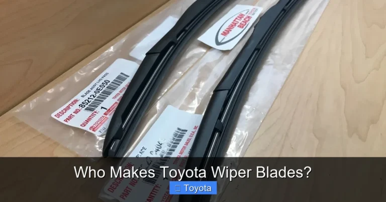 Who Makes Toyota Wiper Blades?