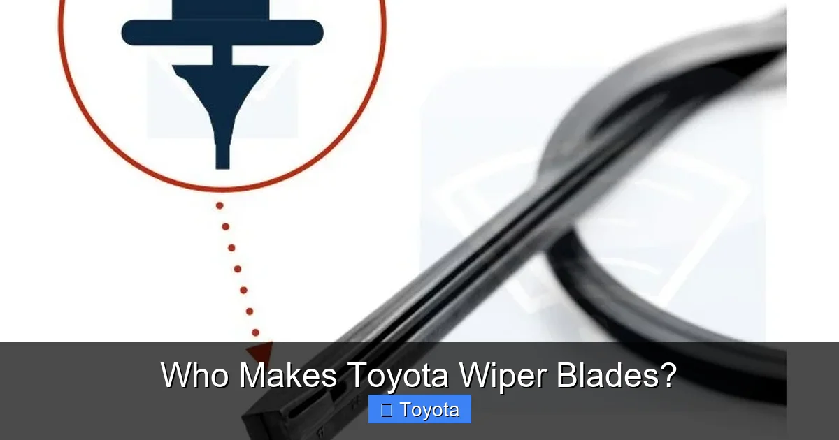 Who Makes Toyota Wiper Blades?