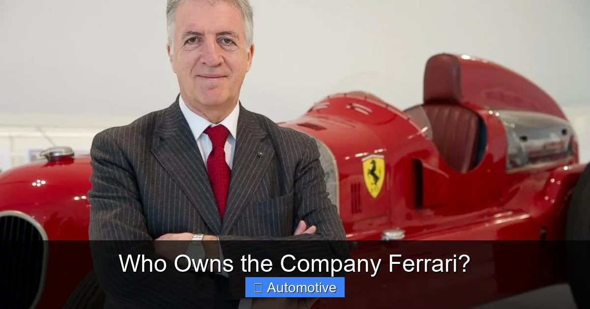 Who Owns the Company Ferrari?
