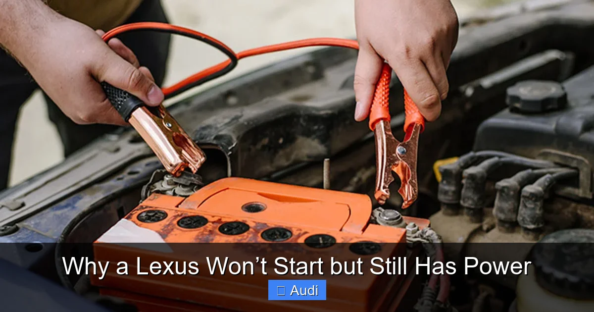 Why a Lexus Won’t Start but Still Has Power