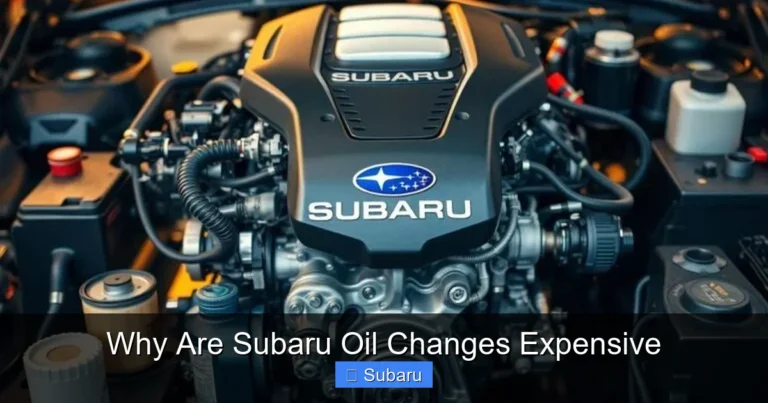Why Are Subaru Oil Changes Expensive