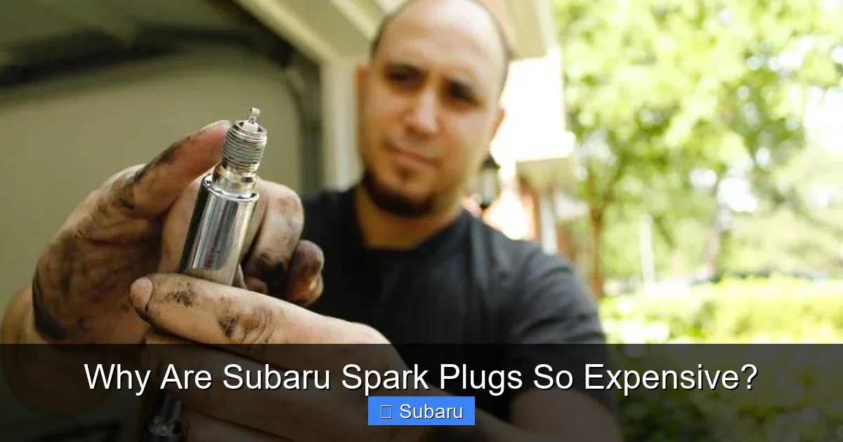 Why Are Subaru Spark Plugs So Expensive?