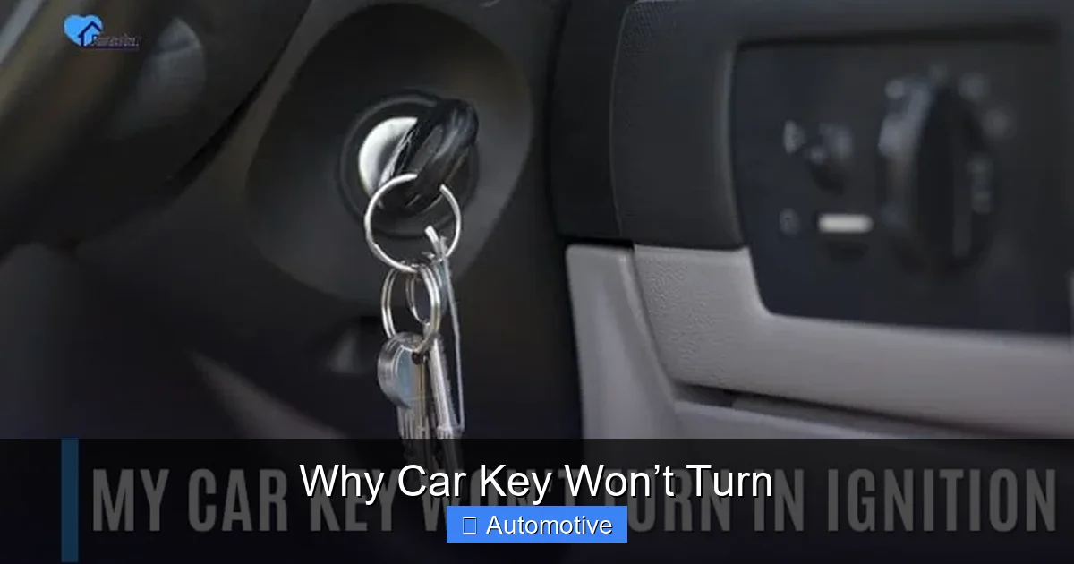 Why Car Key Won’t Turn