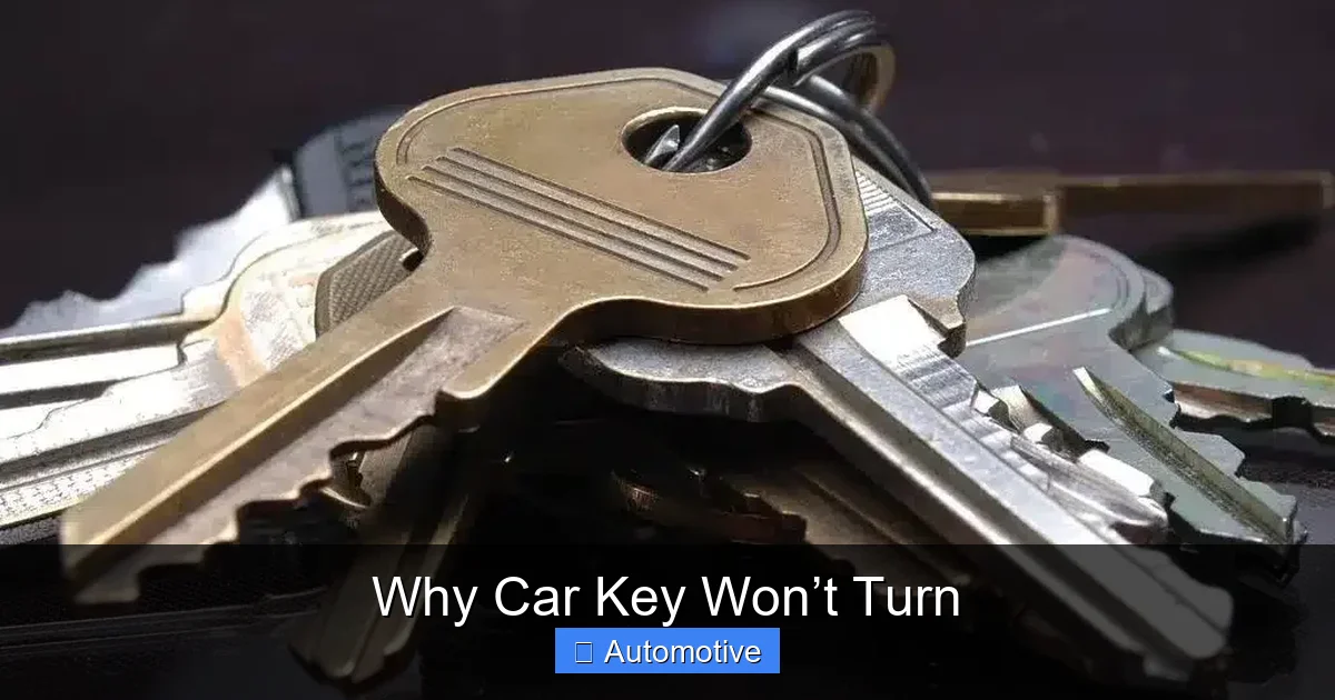 Why Car Key Won’t Turn