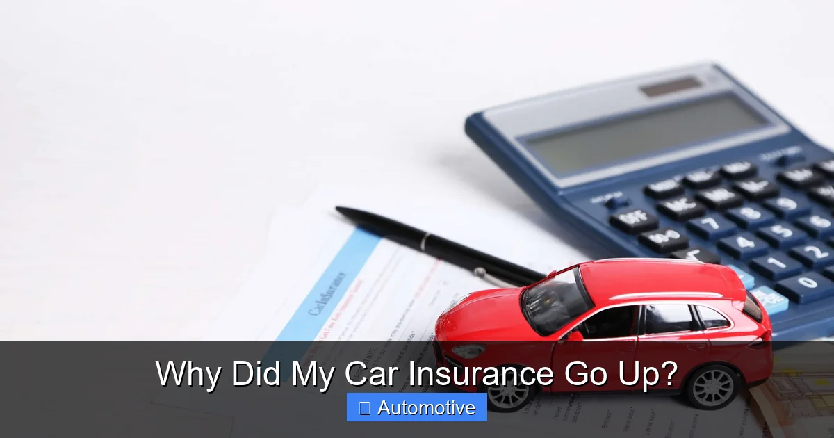 Why Did My Car Insurance Go Up?