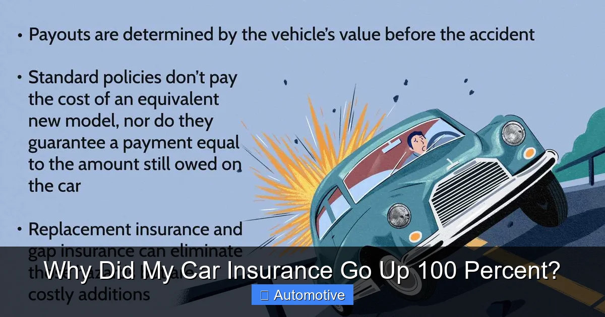 Why Did My Car Insurance Go Up 100 Percent?