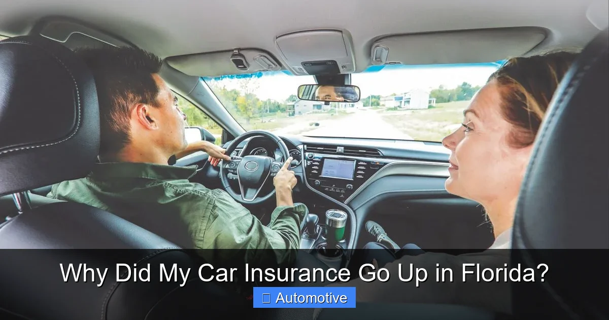 Why Did My Car Insurance Go Up in Florida?