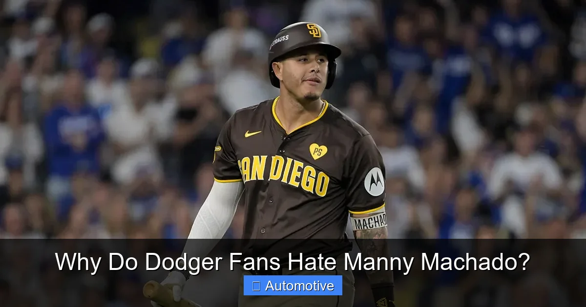 Why Do Dodger Fans Hate Manny Machado?