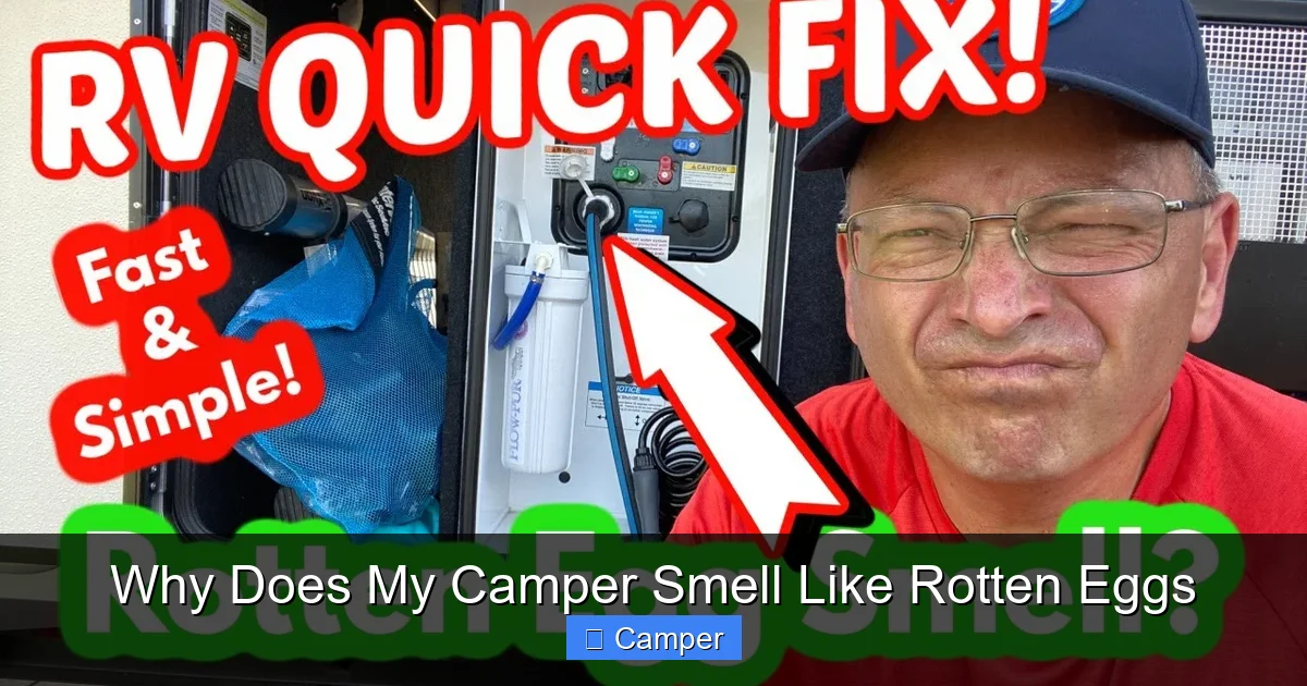 Why Does My Camper Smell Like Rotten Eggs