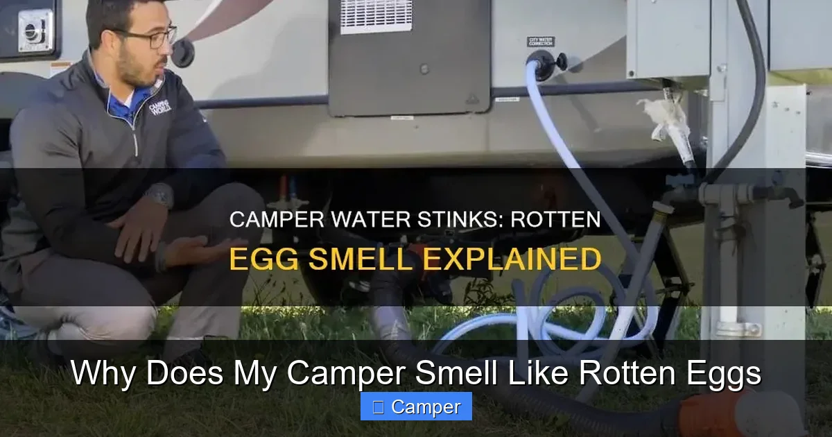 Why Does My Camper Smell Like Rotten Eggs