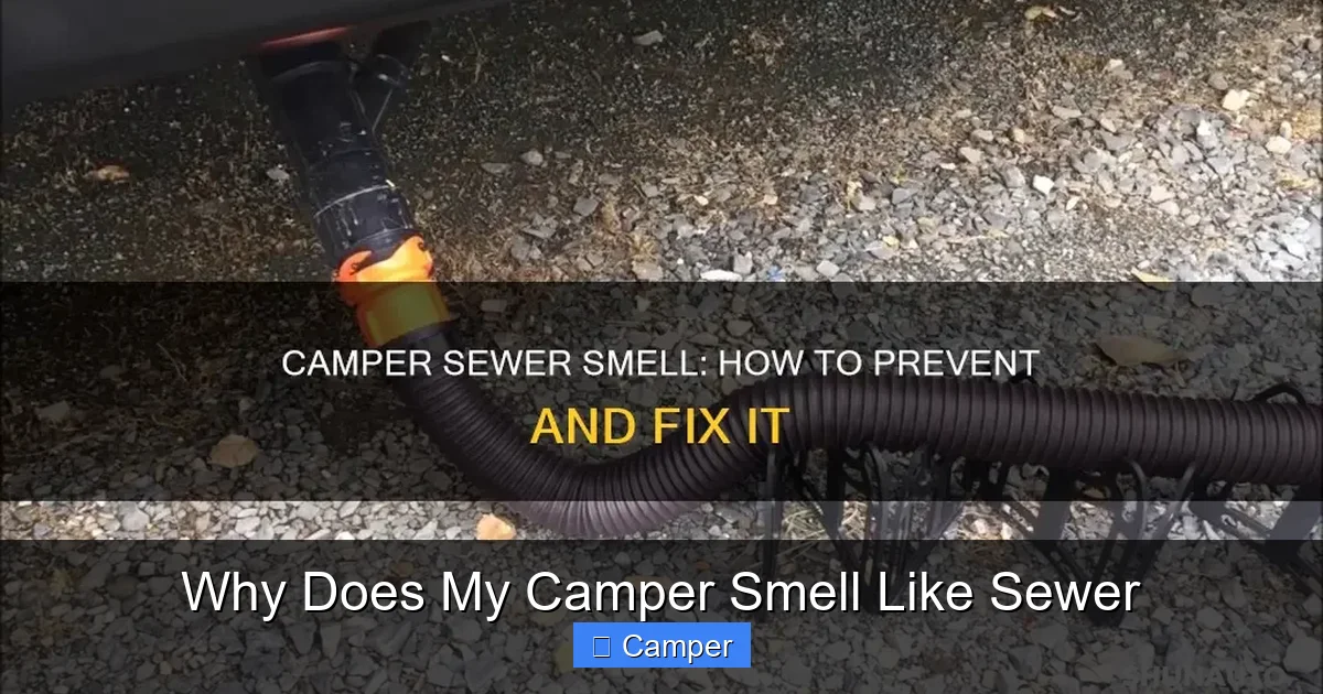Why Does My Camper Smell Like Sewer