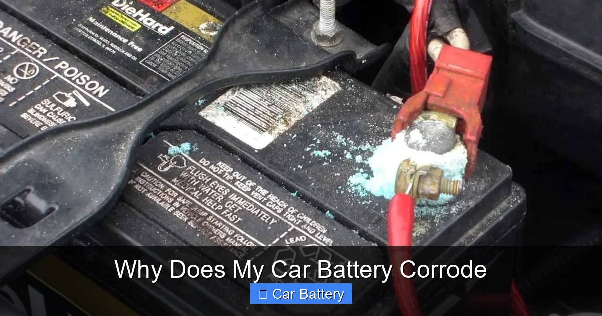 Why Does My Car Battery Corrode
