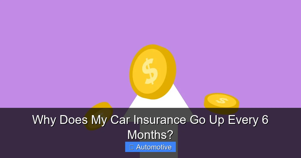 Why Does My Car Insurance Go Up Every 6 Months?