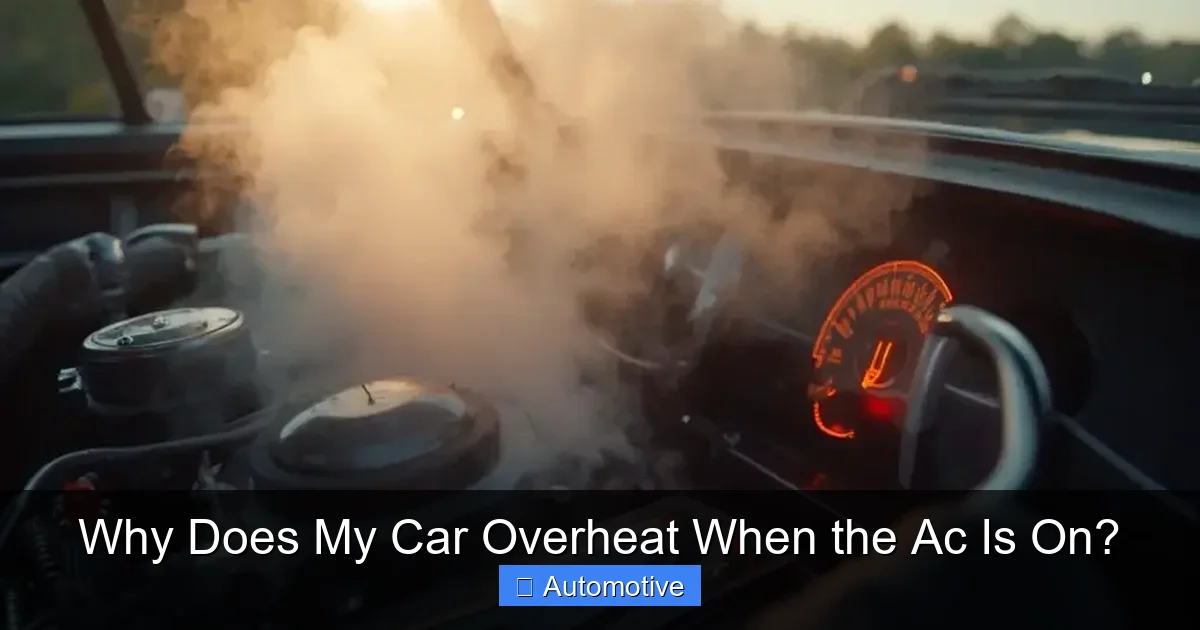 Why Does My Car Overheat When the Ac Is On?