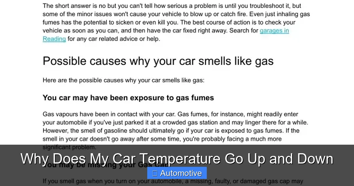 Why Does My Car Temperature Go Up and Down