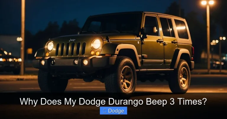Why Does My Dodge Durango Beep 3 Times?
