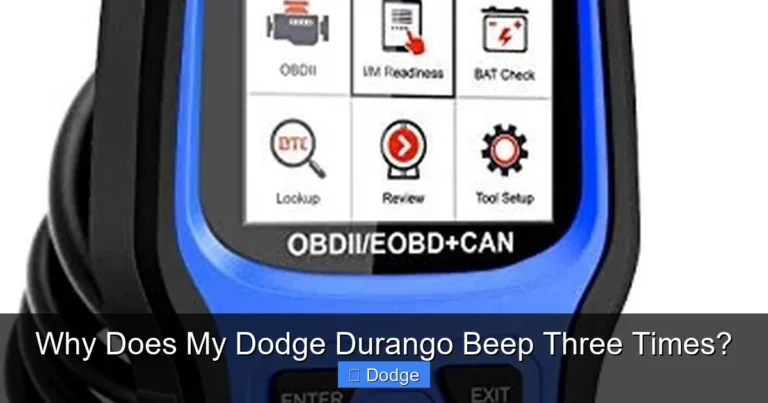 Why Does My Dodge Durango Beep Three Times?