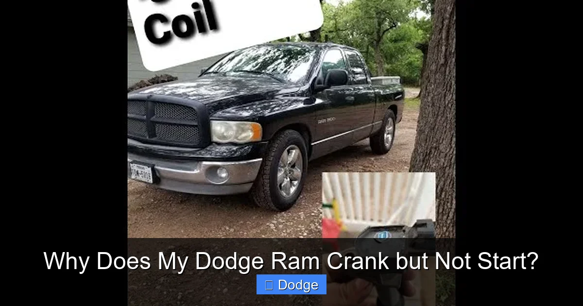 Why Does My Dodge Ram Crank but Not Start?