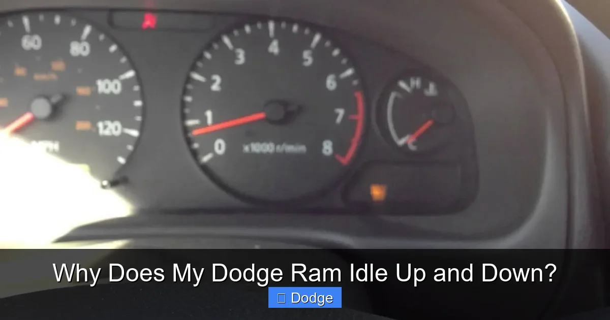 Why Does My Dodge Ram Idle Up and Down?