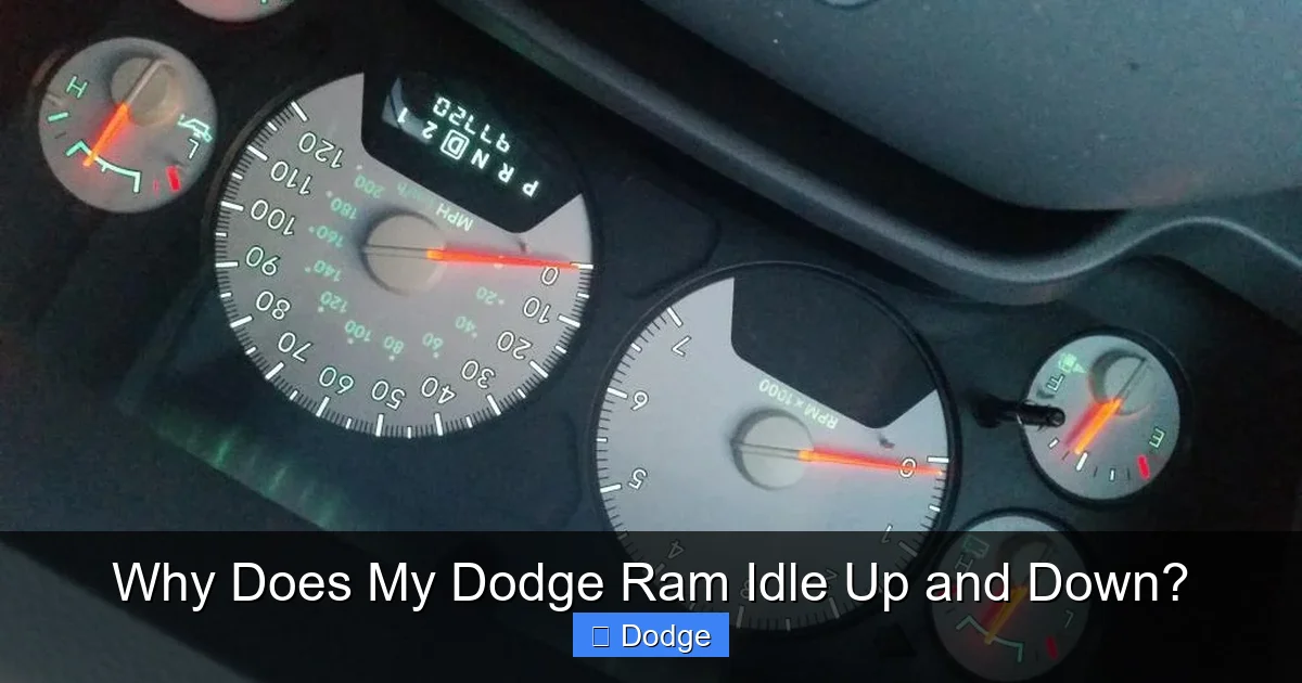 Why Does My Dodge Ram Idle Up and Down?