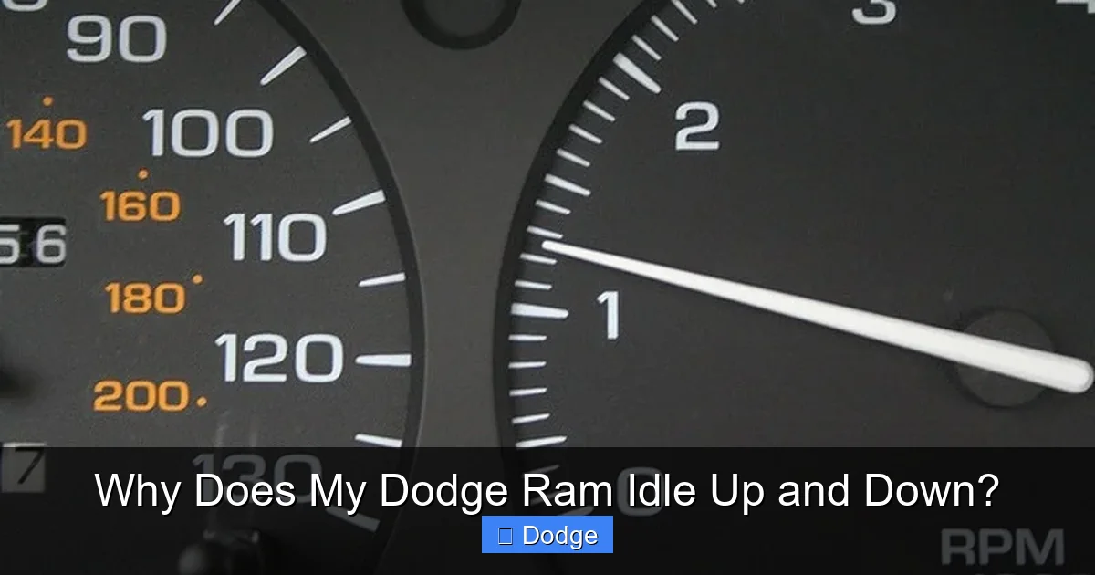 Why Does My Dodge Ram Idle Up and Down?