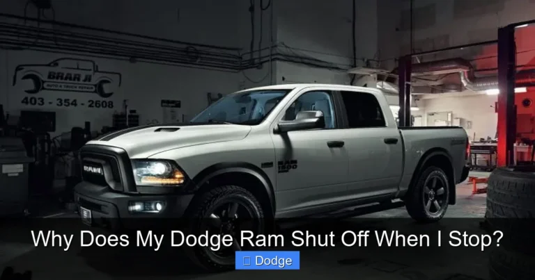 Why Does My Dodge Ram Shut Off When I Stop?