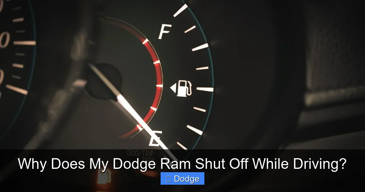 Why Does My Dodge Ram Shut Off While Driving?