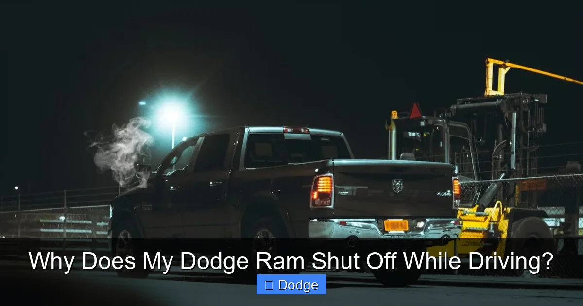 Why Does My Dodge Ram Shut Off While Driving?