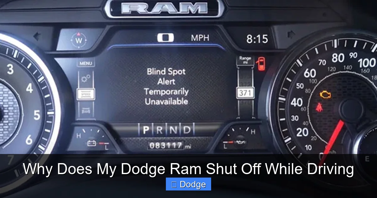 Why Does My Dodge Ram Shut Off While Driving