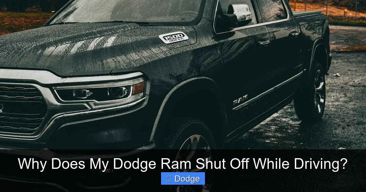 Why Does My Dodge Ram Shut Off While Driving?