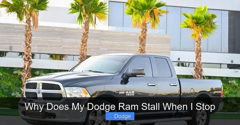 Why Does My Dodge Ram Stall When I Stop