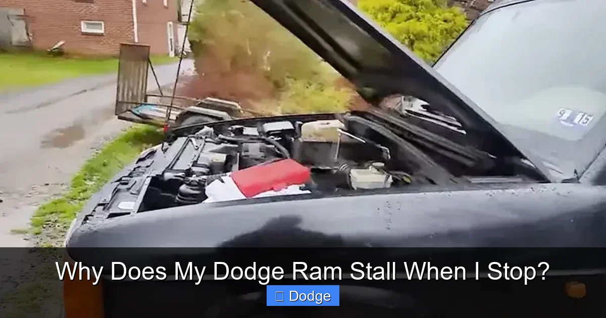 Why Does My Dodge Ram Stall When I Stop?