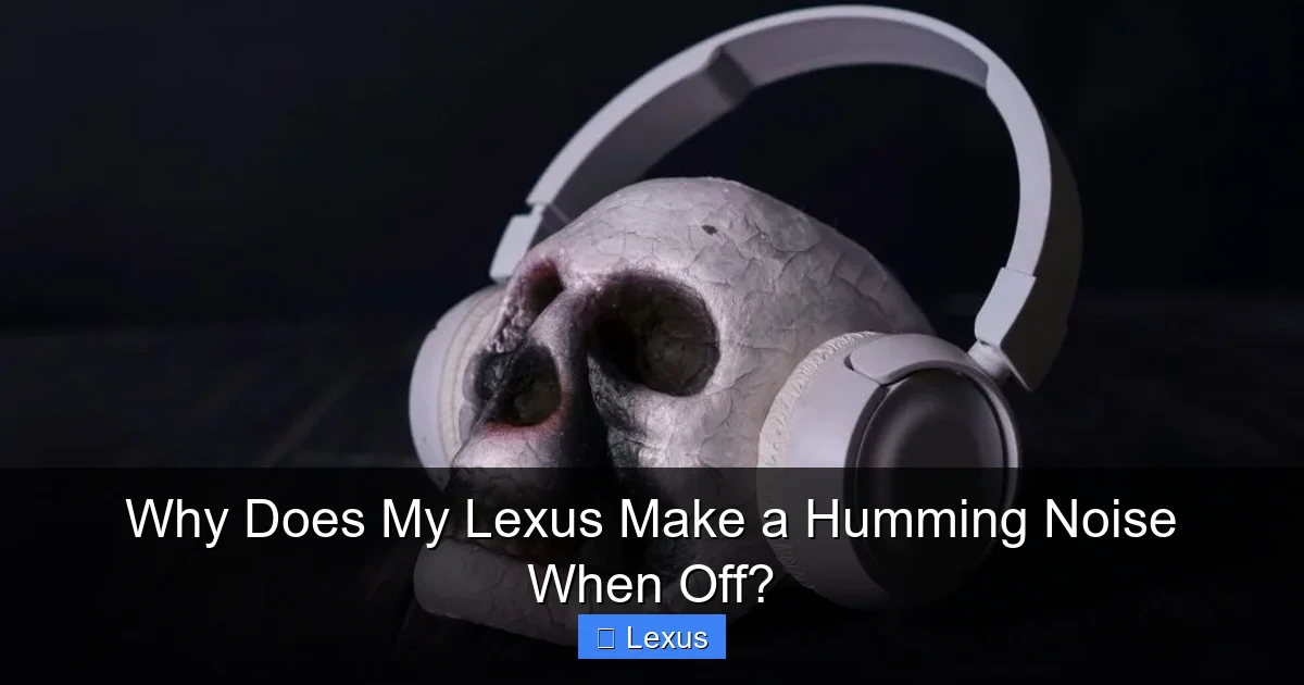 Why Does My Lexus Make a Humming Noise When Off?