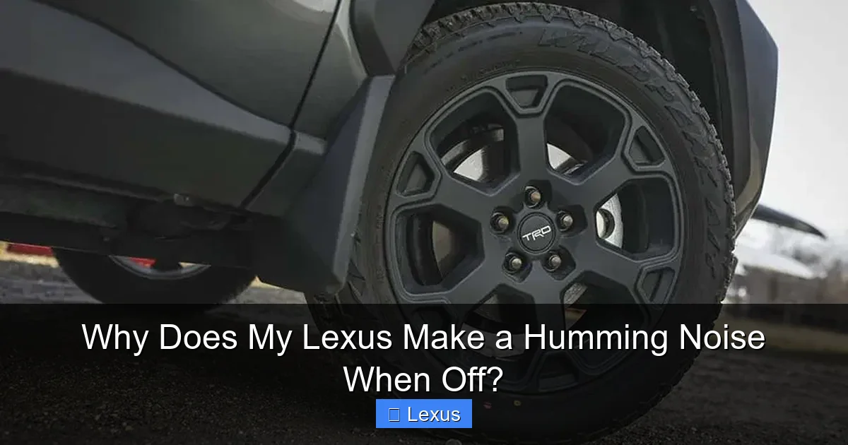 Why Does My Lexus Make a Humming Noise When Off?