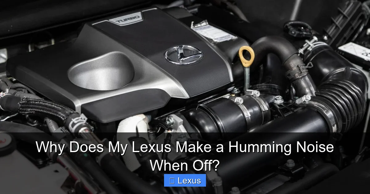 Why Does My Lexus Make a Humming Noise When Off?