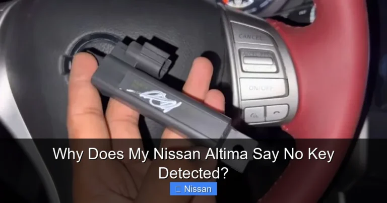 Why Does My Nissan Altima Say No Key Detected?