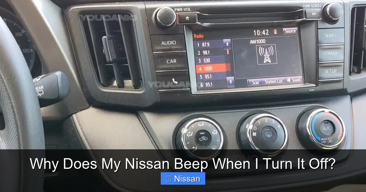Why Does My Nissan Beep When I Turn It Off?
