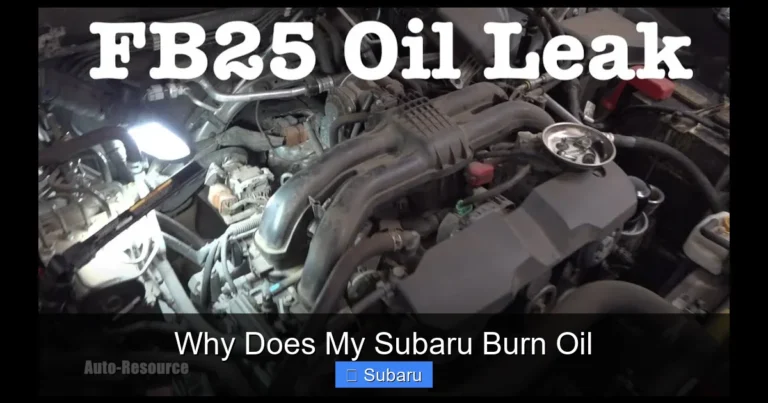 Why Does My Subaru Burn Oil