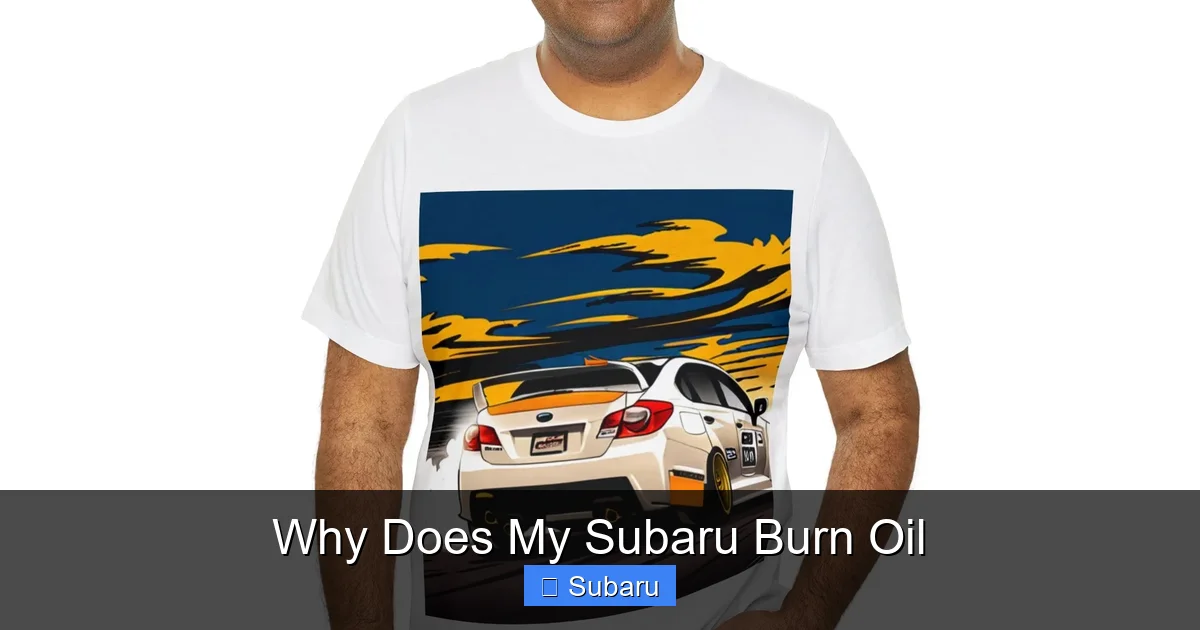 Why Does My Subaru Burn Oil