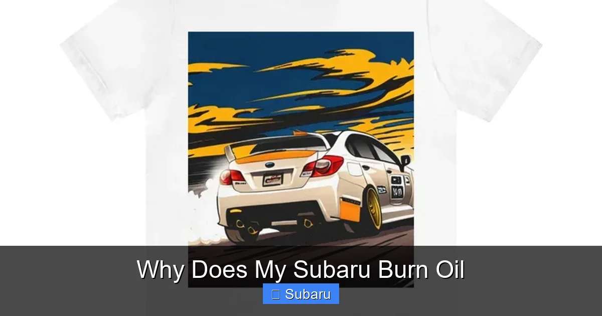 Why Does My Subaru Burn Oil