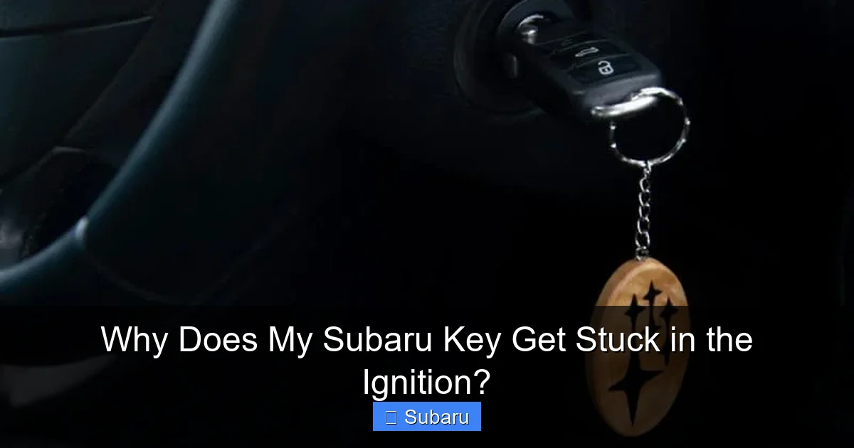 Why Does My Subaru Key Get Stuck in the Ignition?
