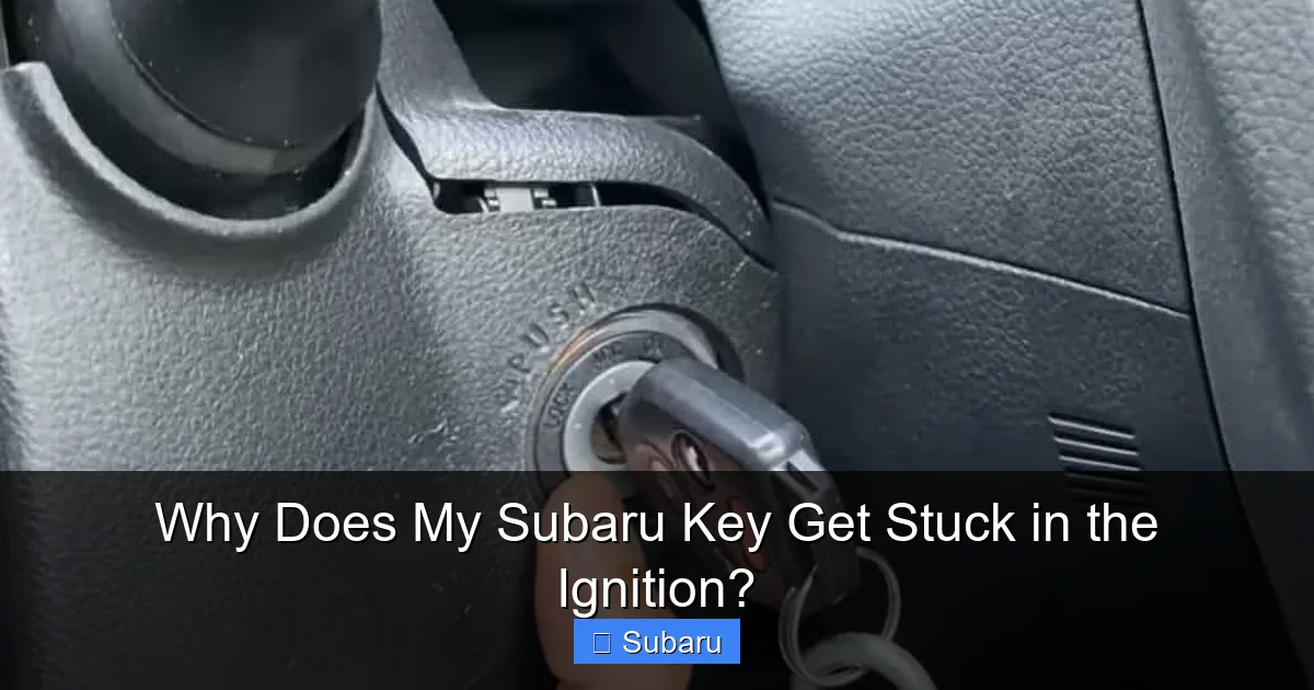 Why Does My Subaru Key Get Stuck in the Ignition?