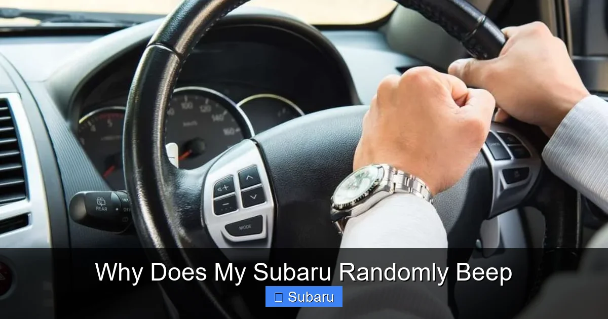 Why Does My Subaru Randomly Beep