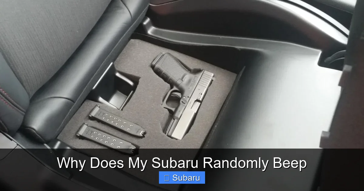 Why Does My Subaru Randomly Beep