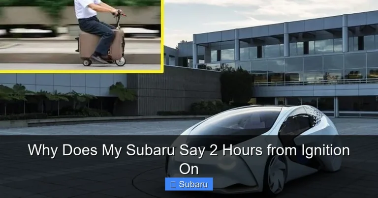 Why Does My Subaru Say 2 Hours from Ignition On
